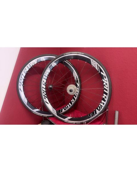 Oxygen Pro R42 Laufradsatz Rennrad *11-fach Shimano, Kassette, Schnellspanner, Continental Mandel 23mm