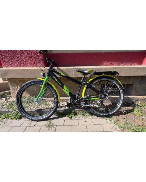 Puky Crusador 24-8, Alu light (aktive), stabiler Alurahmen, Schwalbe Black Jack, shimano Tourney  *24 Zoll, Lichtanlage Nabendynamo, Shimano, V Brake